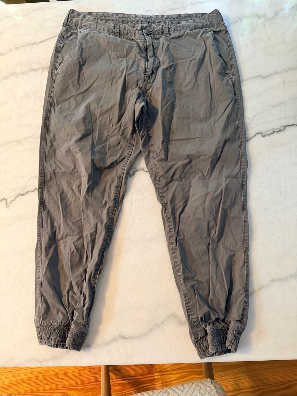 Polo by Ralph Lauren Gray Elastic-Cuff Chinos